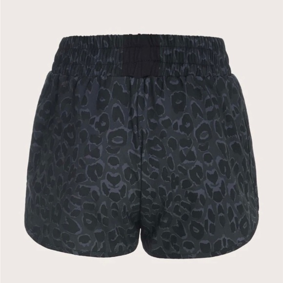 NWOT, Never Worn.Breathable Leopard Sports Shorts with inside Spandex Attachment - Picture 2 of 5